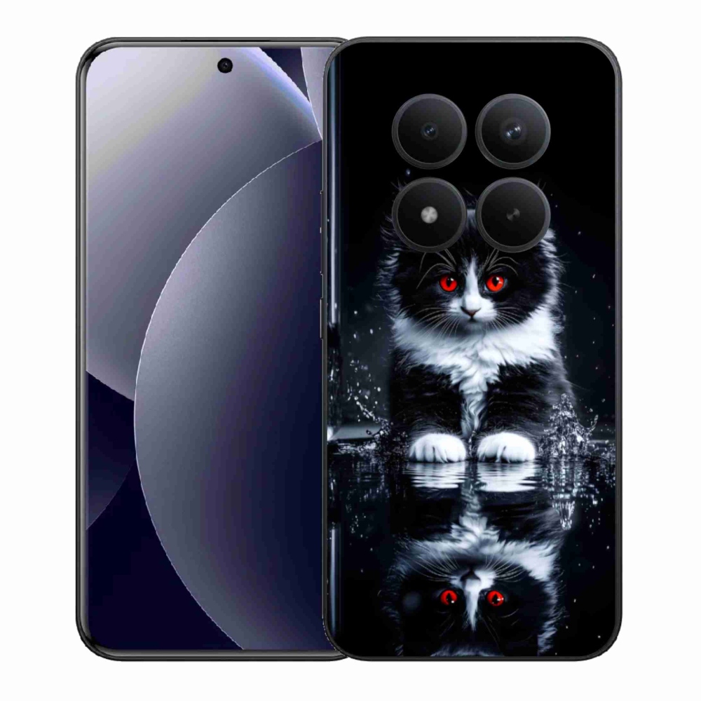 Gélový kryt mmCase na Xiaomi Redmi Note 15 Pro+ 5G/Xiaomi Poco M8 Pro 5G - čiernobiele mačiatko