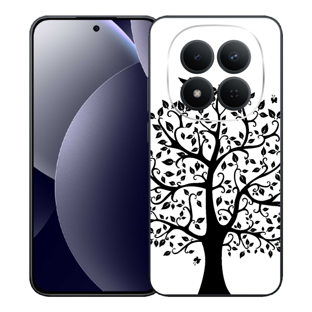 Gélový kryt mmCase na Xiaomi Redmi Note 15 Pro 5G - čiernobiely strom