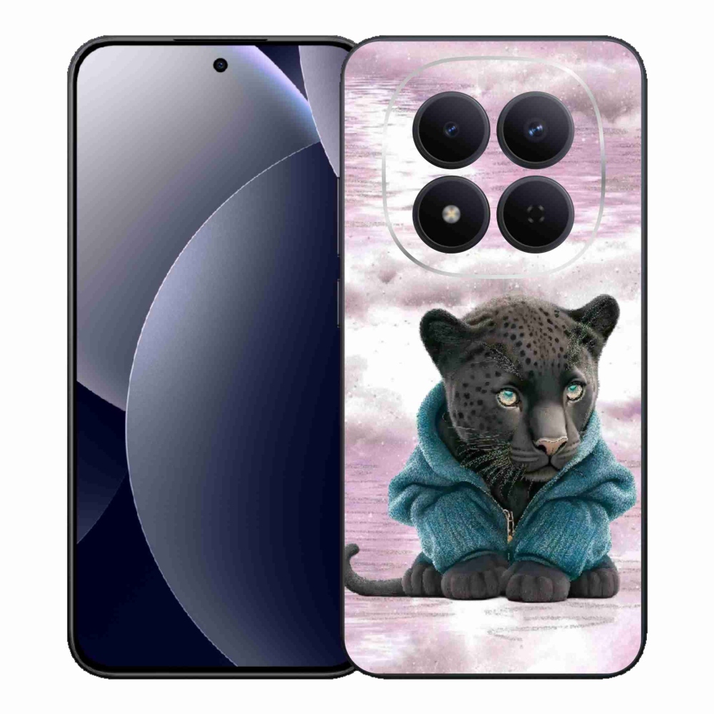 Gélový kryt mmCase na Xiaomi Redmi Note 15 Pro 5G - čierny panter vo svetri