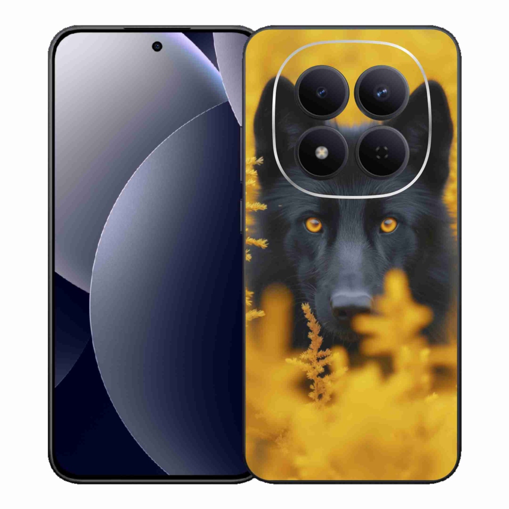Gélový kryt mmCase na Xiaomi Redmi Note 15 Pro 5G - čierny vlk 2