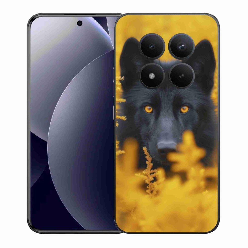 Gélový kryt mmCase na Xiaomi Redmi Note 15 Pro+ 5G/Xiaomi Poco M8 Pro 5G - čierny vlk 2