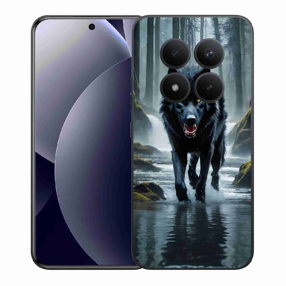Gélový kryt mmCase na Xiaomi Redmi Note 15 Pro+ 5G/Xiaomi Poco M8 Pro 5G - čierny vlk