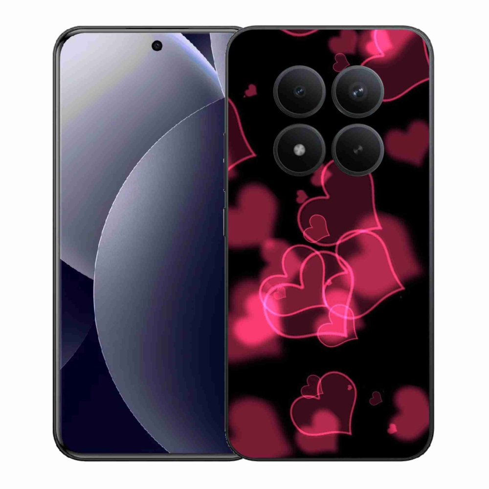 Gélový kryt mmCase na Xiaomi Redmi Note 15 Pro+ 5G/Xiaomi Poco M8 Pro 5G - červená srdiečka