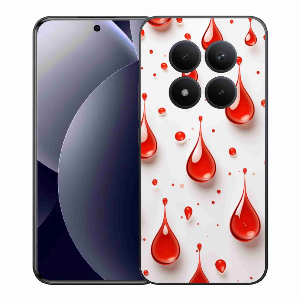 Gélový kryt mmCase na Xiaomi Redmi Note 15 Pro+ 5G/Xiaomi Poco M8 Pro 5G - červené kvapky