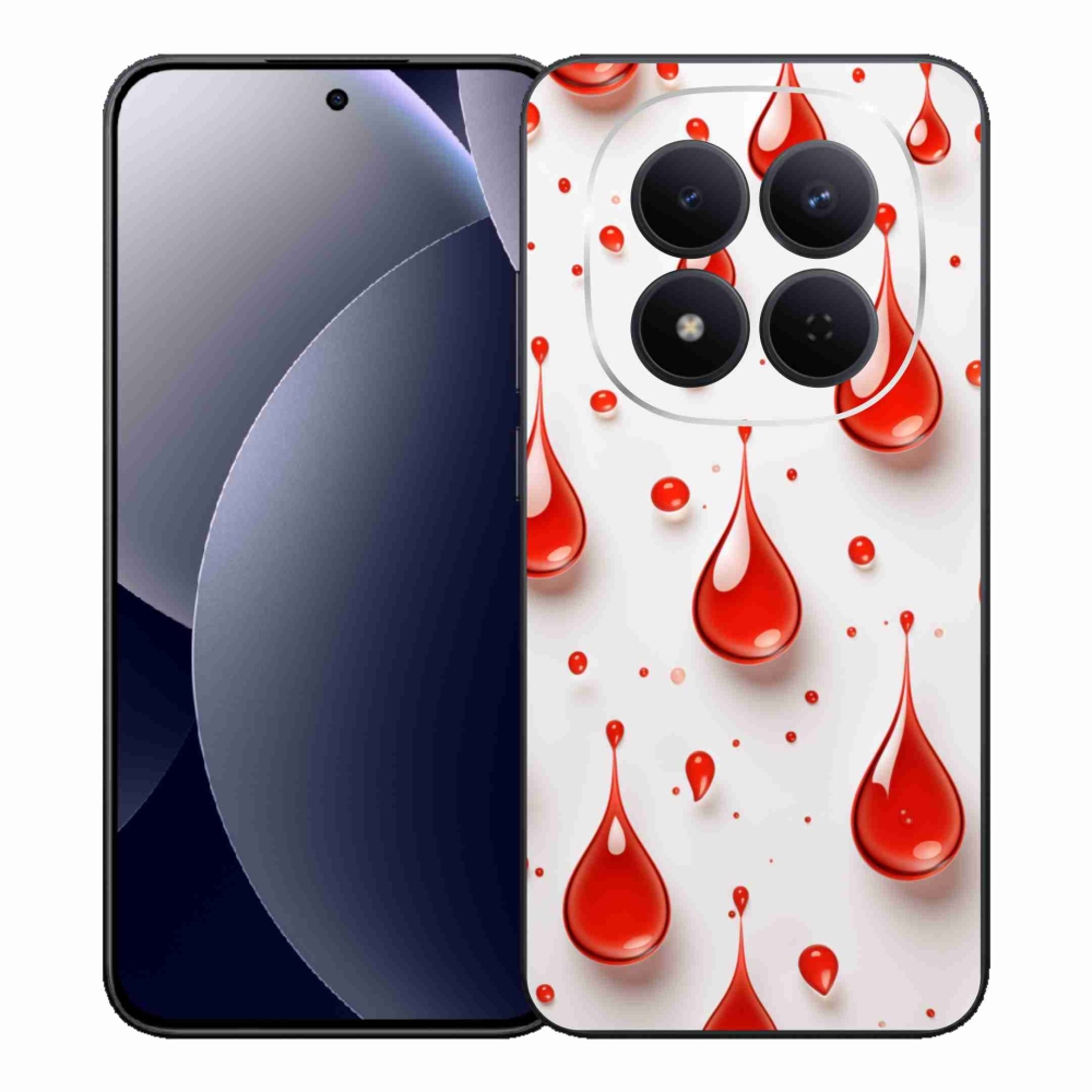 Gélový kryt mmCase na Xiaomi Redmi Note 15 Pro 5G - červené kvapky