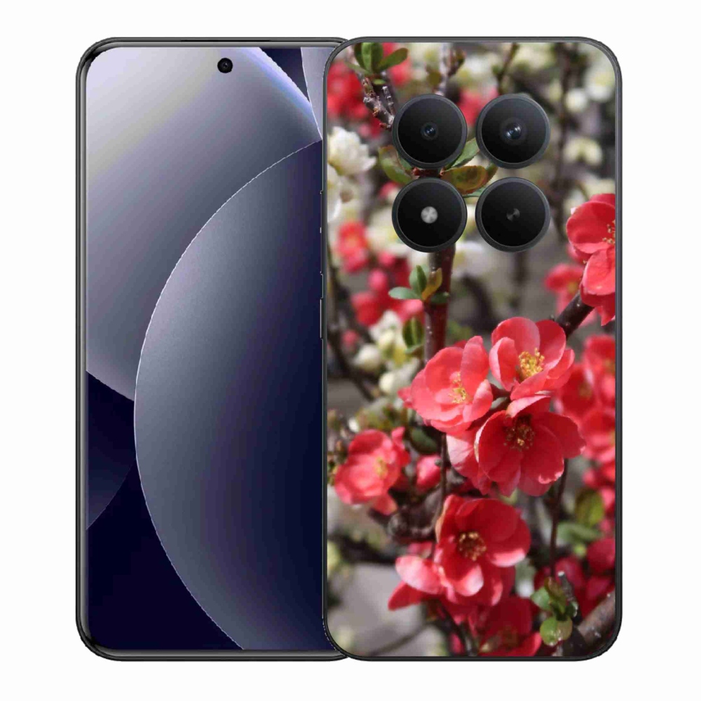 Gélový kryt mmCase na Xiaomi Redmi Note 15 Pro+ 5G/Xiaomi Poco M8 Pro 5G - červené kvety