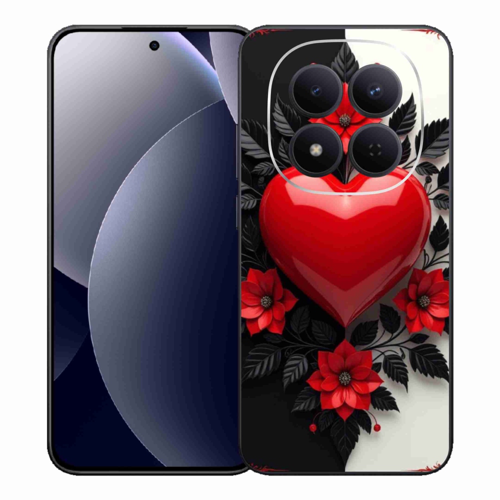 Gélový kryt mmCase na Xiaomi Redmi Note 15 Pro 5G - červené srdce