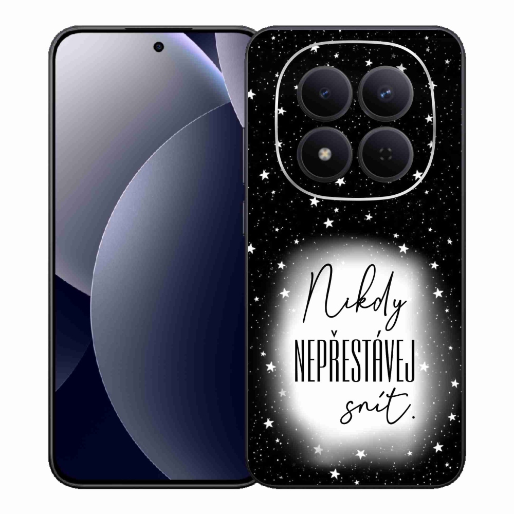 Gélový kryt mmCase na Xiaomi Redmi Note 15 Pro 5G - citát 1 bieločierne pozadie