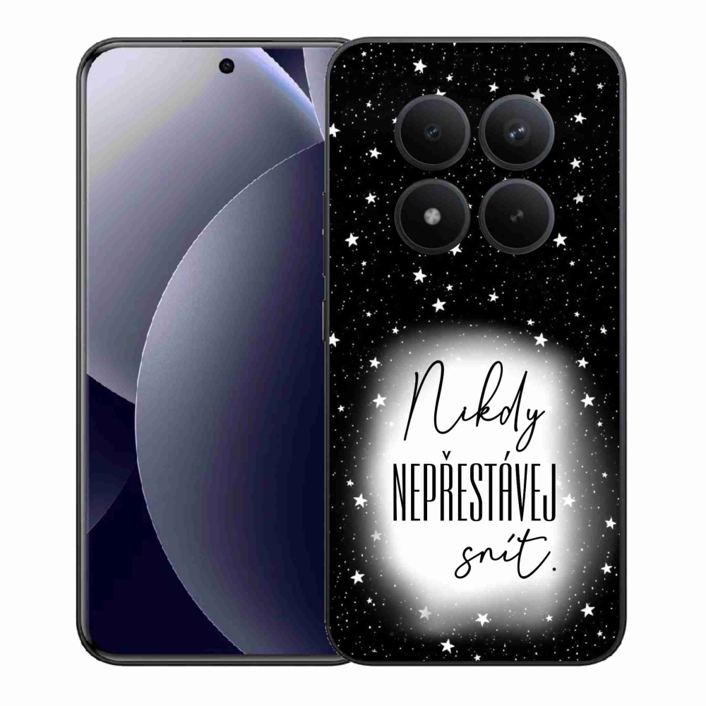 Gélový kryt mmCase na Xiaomi Redmi Note 15 Pro+ 5G/Xiaomi Poco M8 Pro 5G - citát 1 bieločierne pozadie