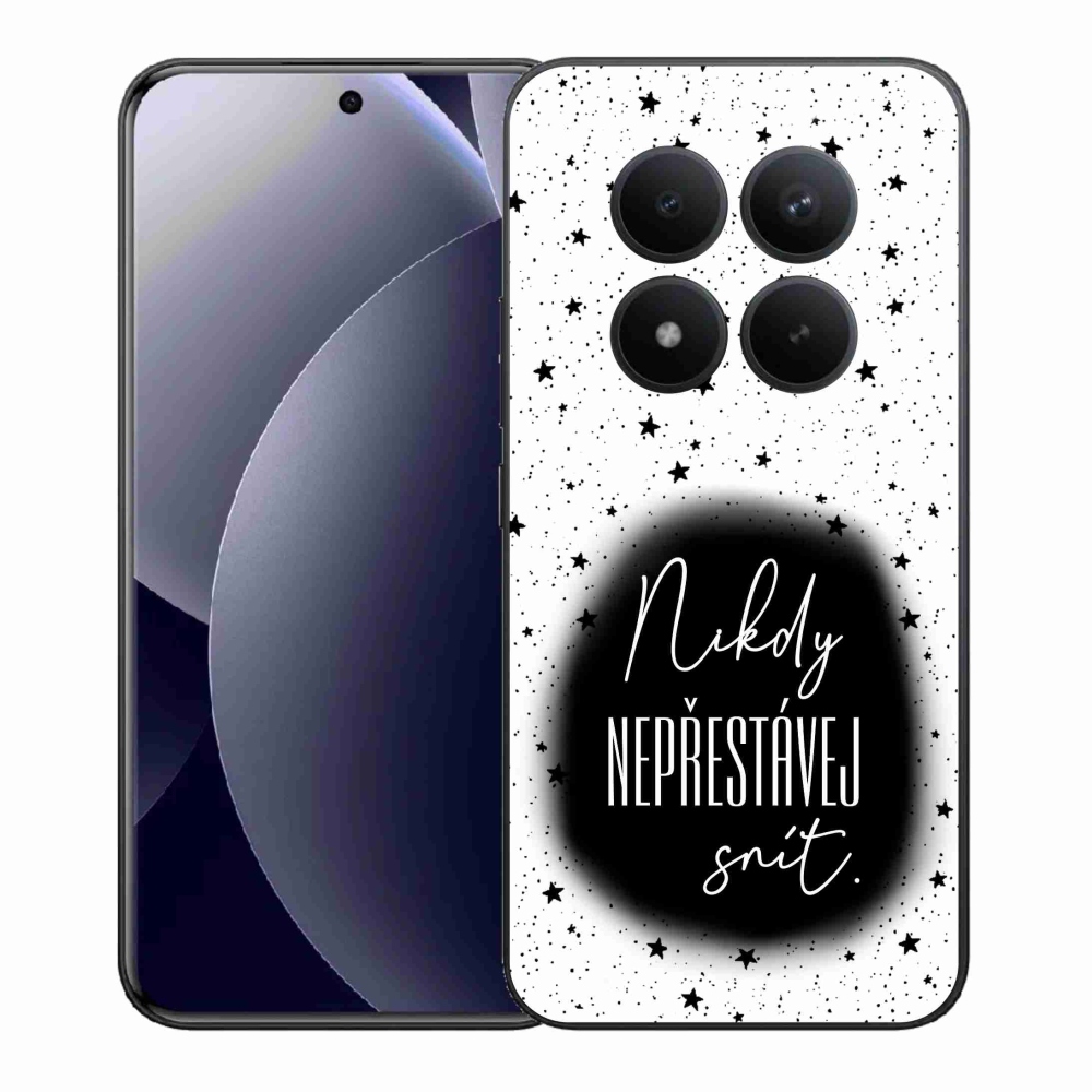 Gélový kryt mmCase na Xiaomi Redmi Note 15 Pro+ 5G/Xiaomi Poco M8 Pro 5G - citát 1 čiernobiele pozadie