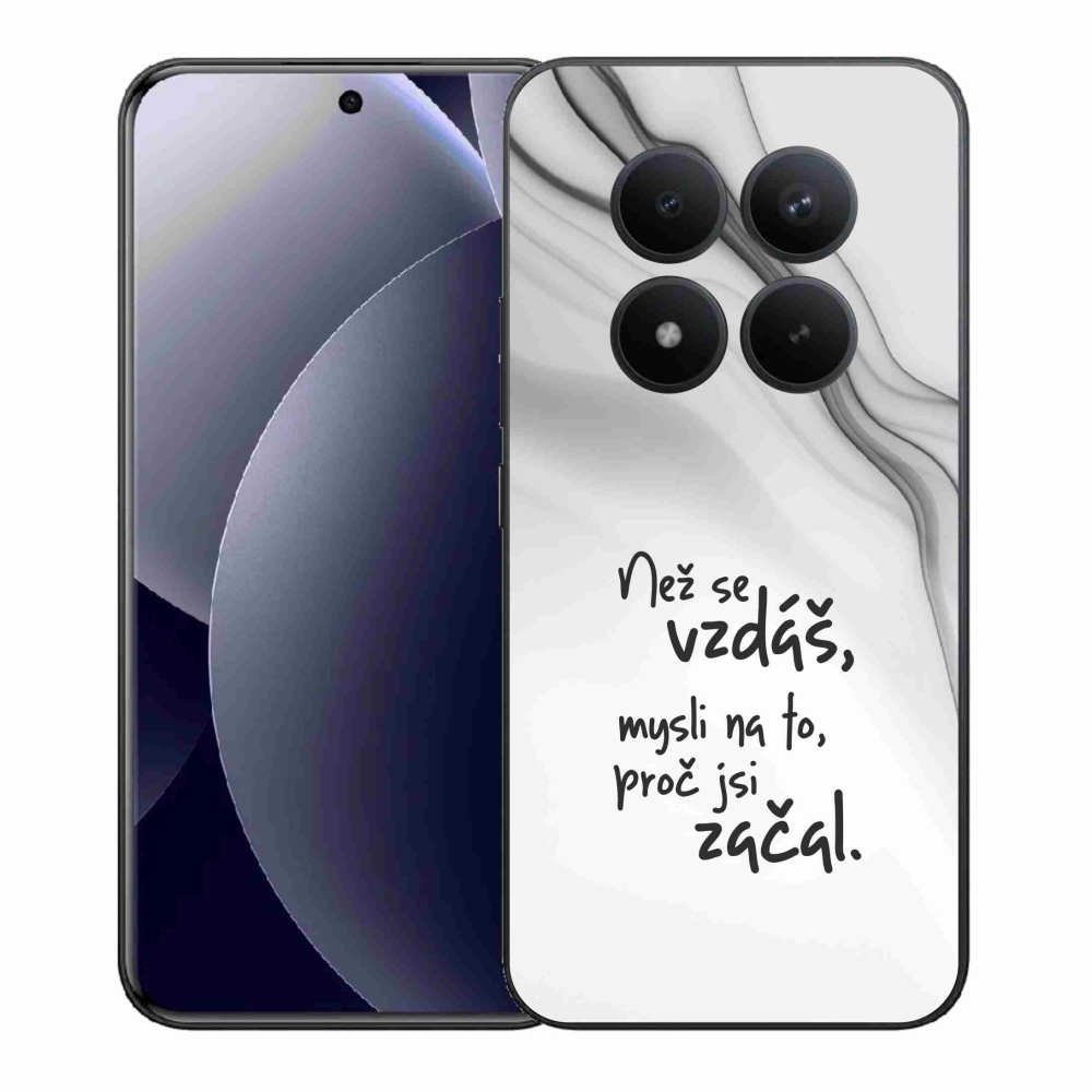 Gélový kryt mmCase na Xiaomi Redmi Note 15 Pro+ 5G/Xiaomi Poco M8 Pro 5G - citát 2 biele pozadie