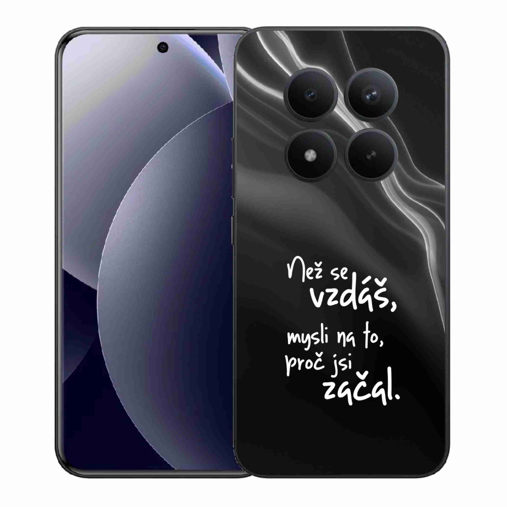 Gélový kryt mmCase na Xiaomi Redmi Note 15 Pro+ 5G/Xiaomi Poco M8 Pro 5G - citát 2 čierne pozadie