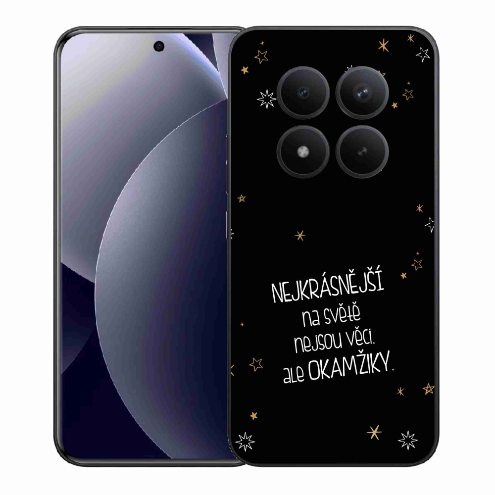 Gélový kryt mmCase na Xiaomi Redmi Note 15 Pro+ 5G/Xiaomi Poco M8 Pro 5G - citát 4 čierne pozadie