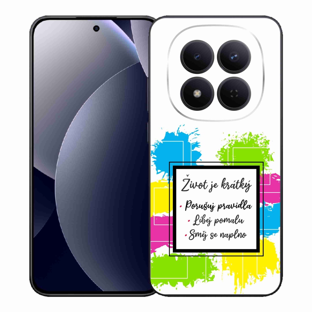 Gélový kryt mmCase na Xiaomi Redmi Note 15 Pro 5G - citát 5 biele pozadie