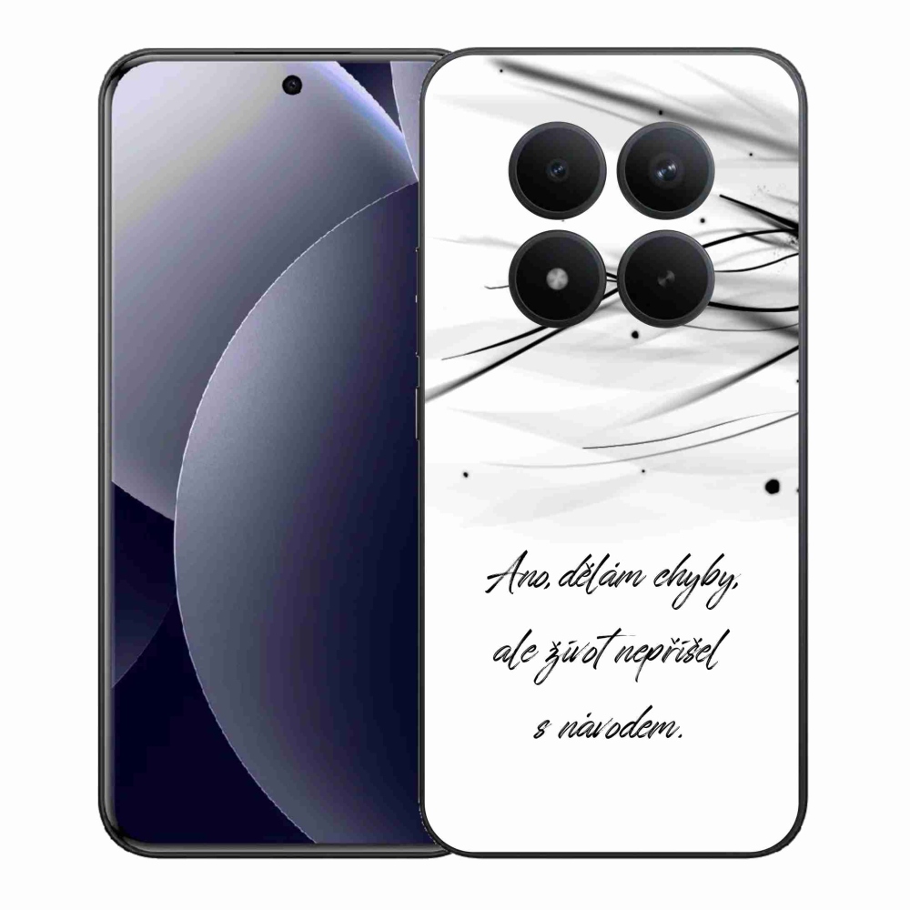 Gélový kryt mmCase na Xiaomi Redmi Note 15 Pro+ 5G/Xiaomi Poco M8 Pro 5G - citát biele pozadie