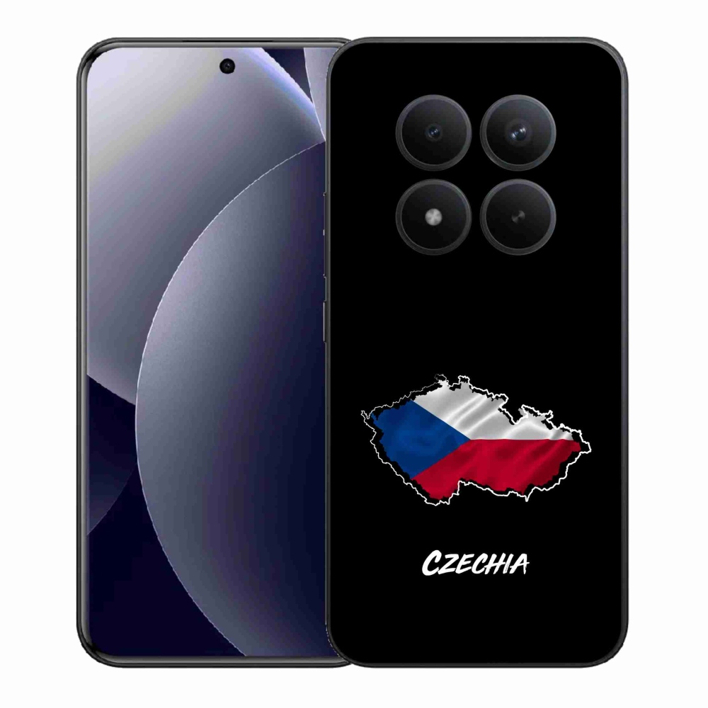 Gélový kryt mmCase na Xiaomi Redmi Note 15 Pro+ 5G/Xiaomi Poco M8 Pro 5G - Czechia čierne pozadie
