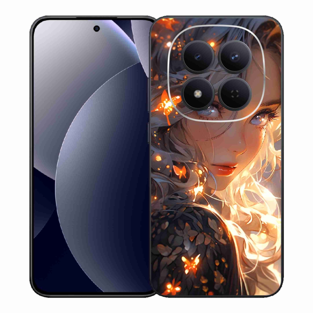 Gélový kryt mmCase na Xiaomi Redmi Note 15 Pro 5G - dievča a motýle