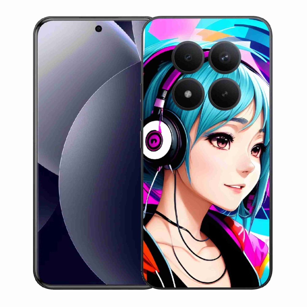 Gélový kryt mmCase na Xiaomi Redmi Note 15 Pro+ 5G/Xiaomi Poco M8 Pro 5G - dievča so slúchadlami