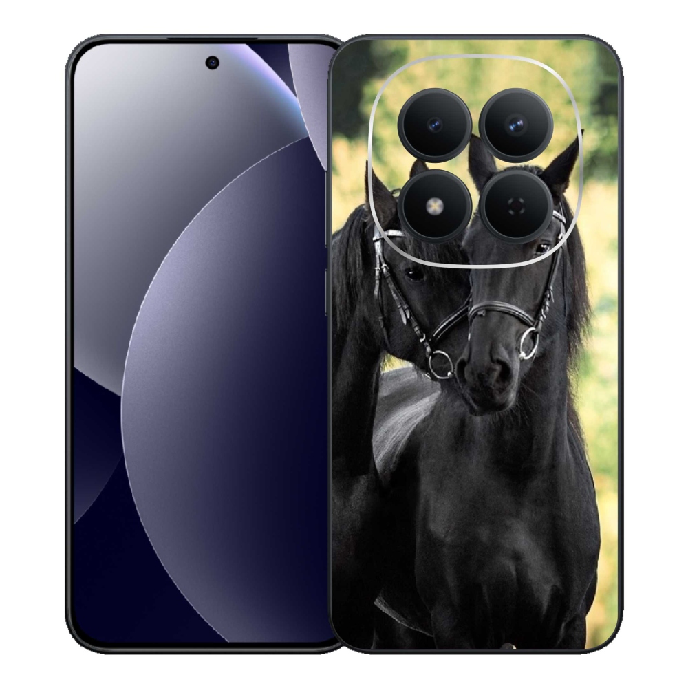 Gélový kryt mmCase na Xiaomi Redmi Note 15 Pro 5G - dva čierne kone