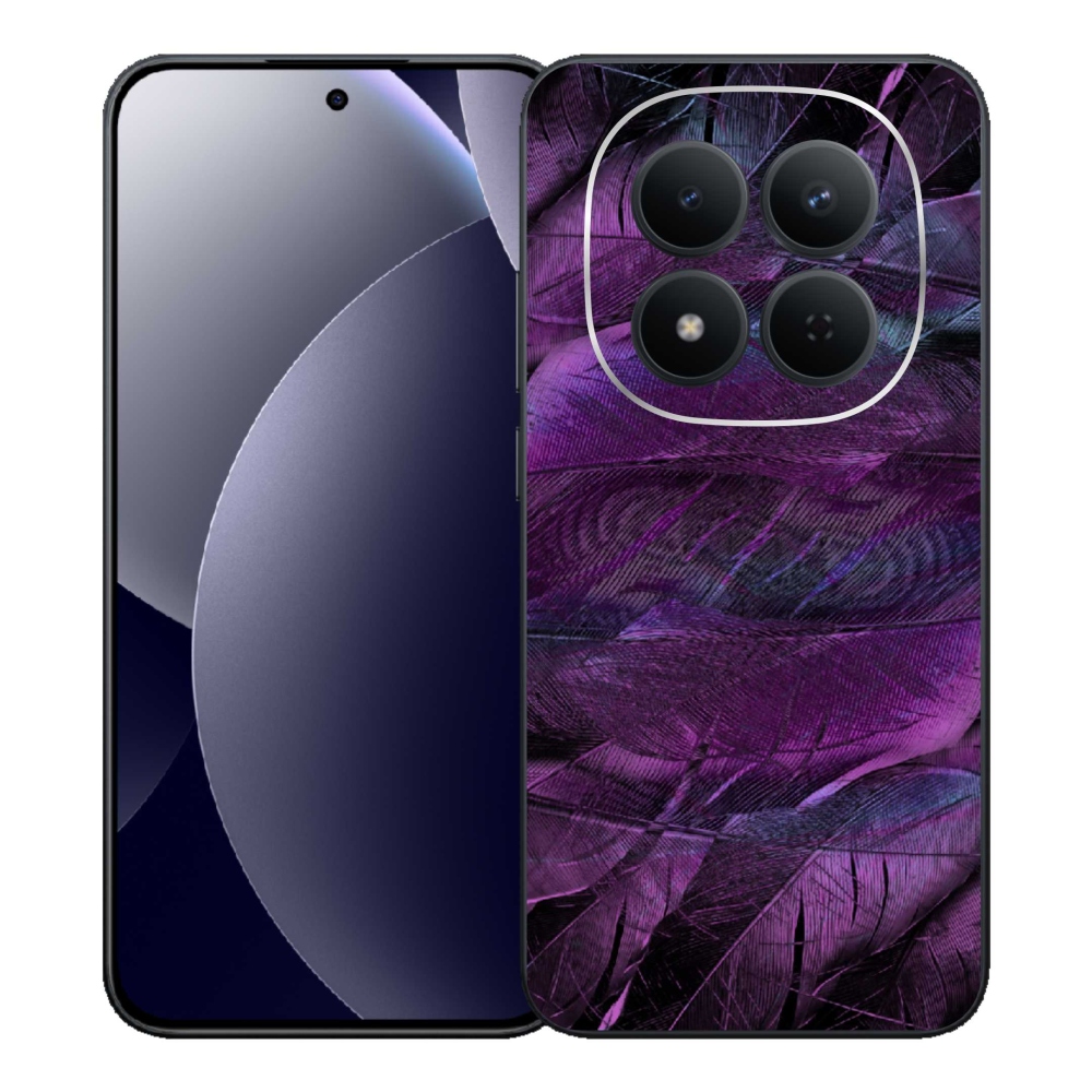 Gélový kryt mmCase na Xiaomi Redmi Note 15 Pro 5G - fialové pierka