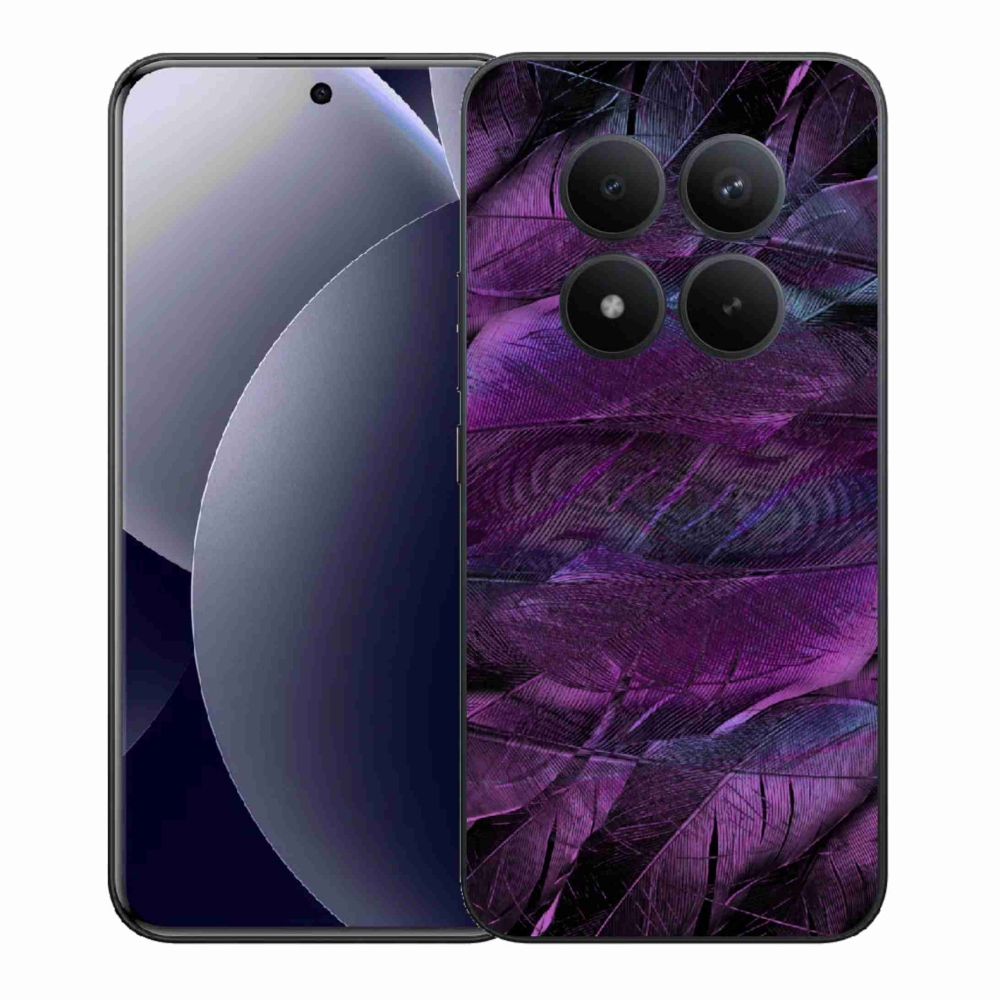 Gélový kryt mmCase na Xiaomi Redmi Note 15 Pro+ 5G/Xiaomi Poco M8 Pro 5G - fialové pierka