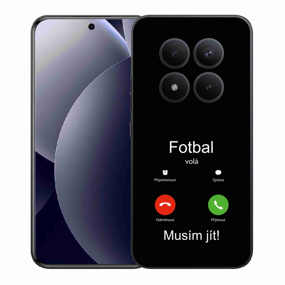 Gélový kryt mmCase na Xiaomi Redmi Note 15 Pro+ 5G/Xiaomi Poco M8 Pro 5G - futbal volá čierne pozadie