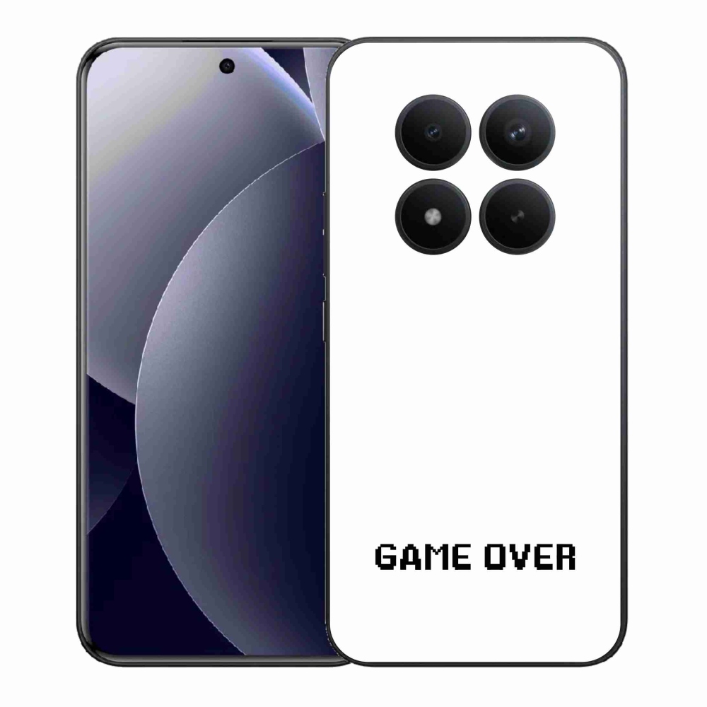Gélový kryt mmCase na Xiaomi Redmi Note 15 Pro+ 5G/Xiaomi Poco M8 Pro 5G - game over biele pozadie