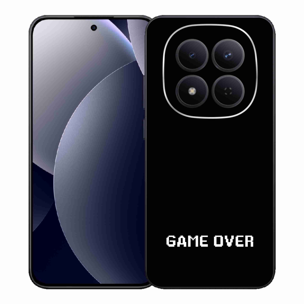 Gélový kryt mmCase na Xiaomi Redmi Note 15 Pro 5G - game over čierne pozadie