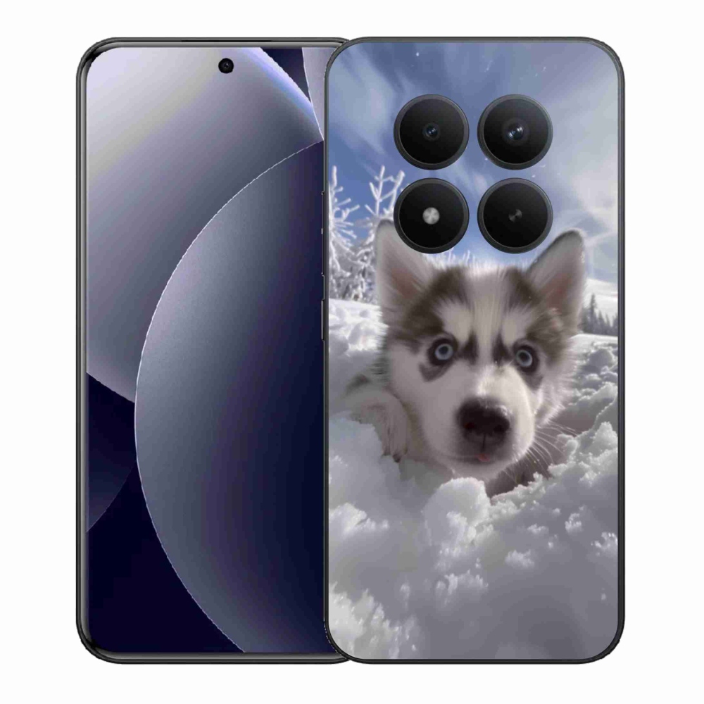 Gélový kryt mmCase na Xiaomi Redmi Note 15 Pro+ 5G/Xiaomi Poco M8 Pro 5G - husky v snehu