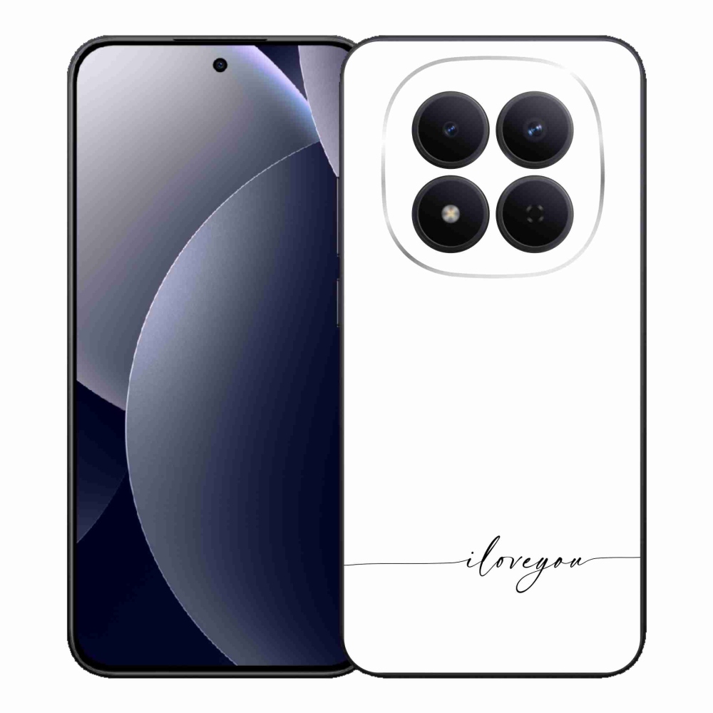Gélový kryt mmCase na Xiaomi Redmi Note 15 Pro 5G - I love you biele pozadie