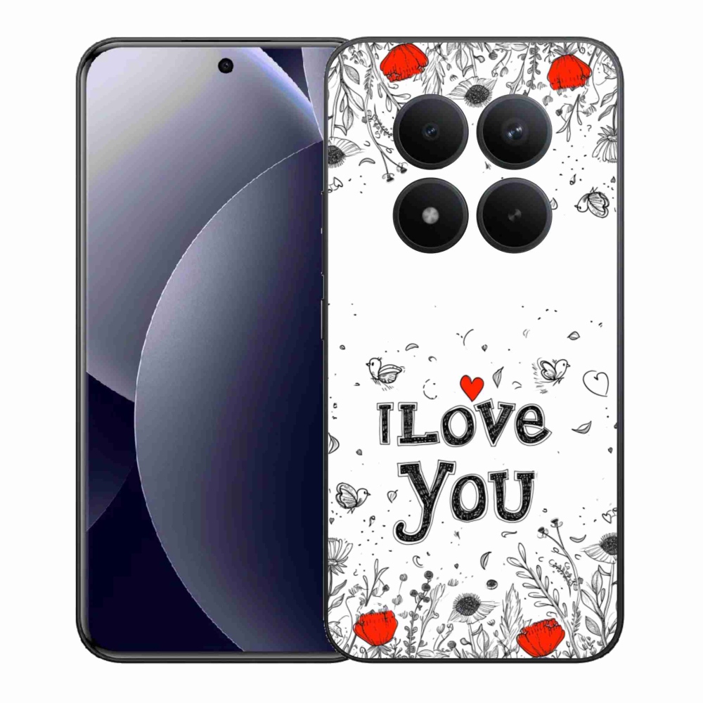 Gélový kryt mmCase na Xiaomi Redmi Note 15 Pro+ 5G/Xiaomi Poco M8 Pro 5G - I love you biele pozadie