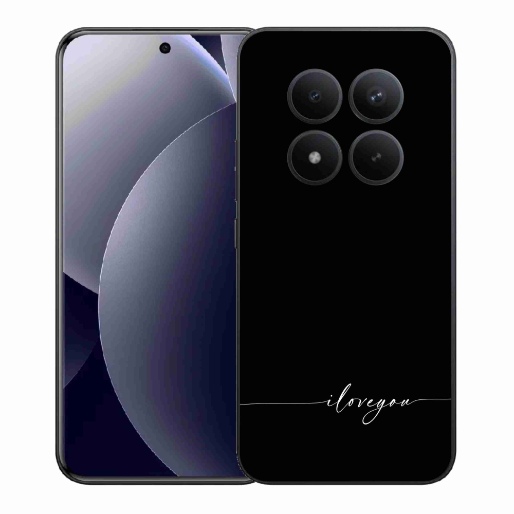Gélový kryt mmCase na Xiaomi Redmi Note 15 Pro+ 5G/Xiaomi Poco M8 Pro 5G - I love you čierne pozadie