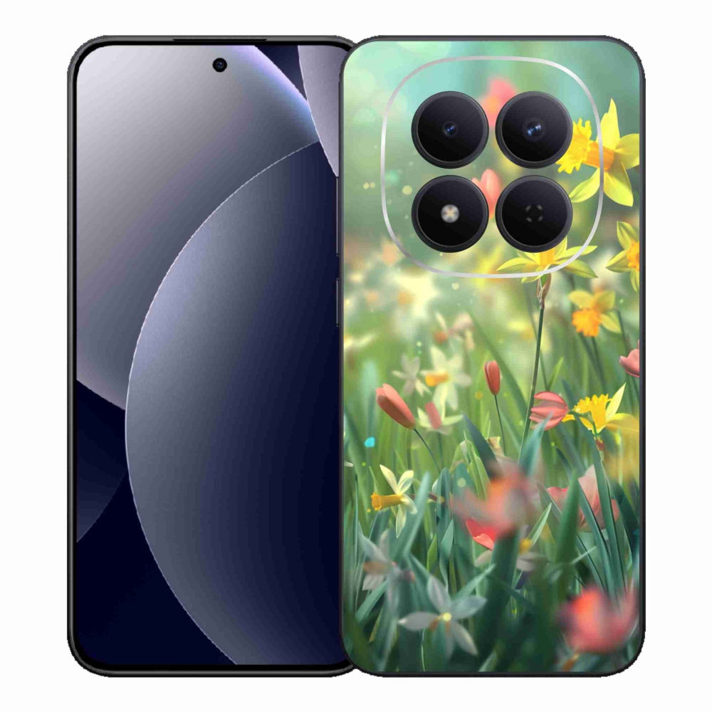 Gélový kryt mmCase na Xiaomi Redmi Note 15 Pro 5G - jarné kvety