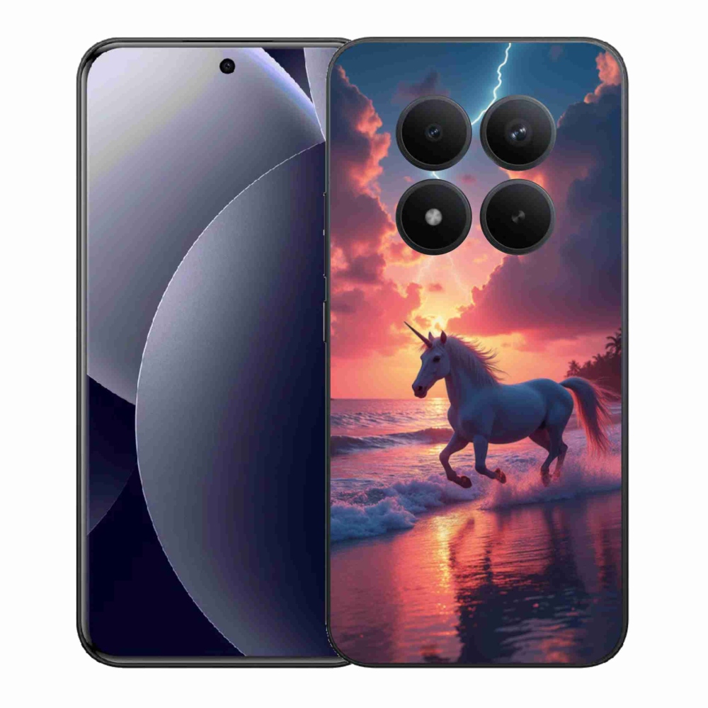 Gélový kryt mmCase na Xiaomi Redmi Note 15 Pro+ 5G/Xiaomi Poco M8 Pro 5G - jednorožec na pláži