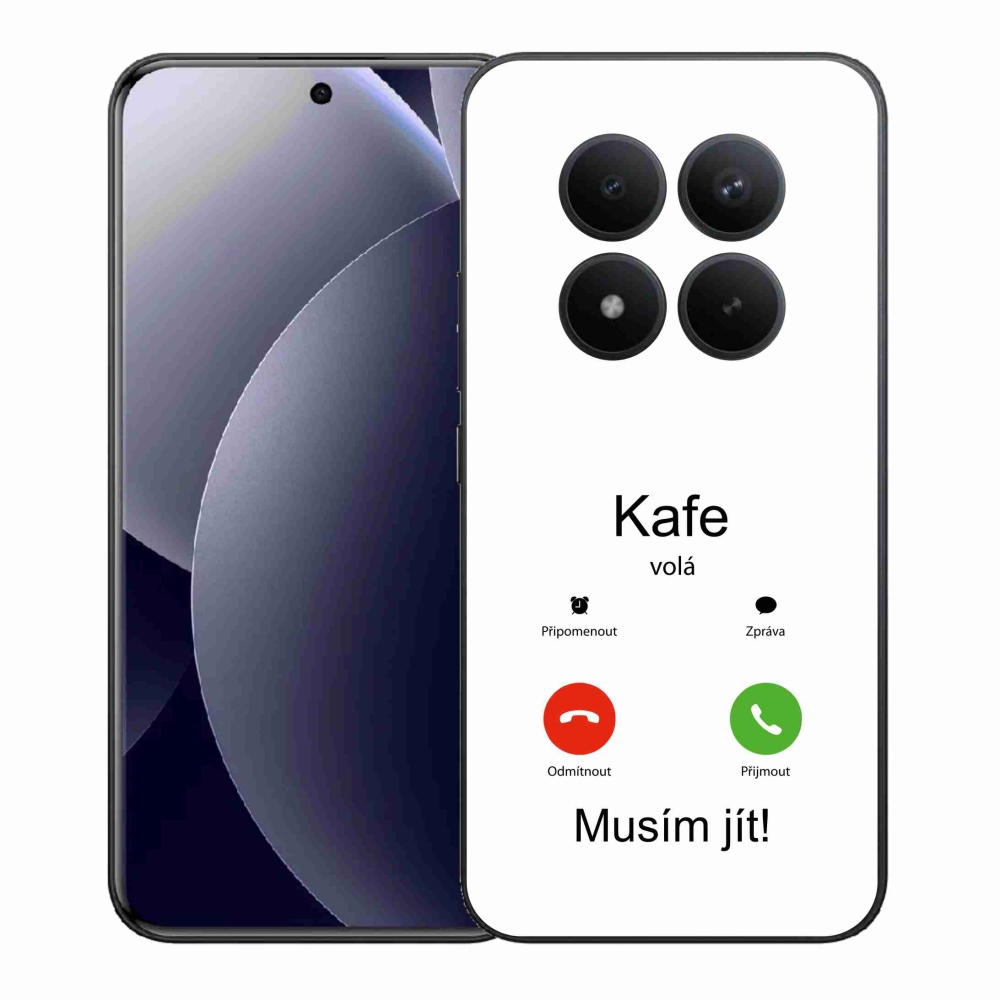 Gélový kryt mmCase na Xiaomi Redmi Note 15 Pro+ 5G/Xiaomi Poco M8 Pro 5G - kafe volá biele pozadie