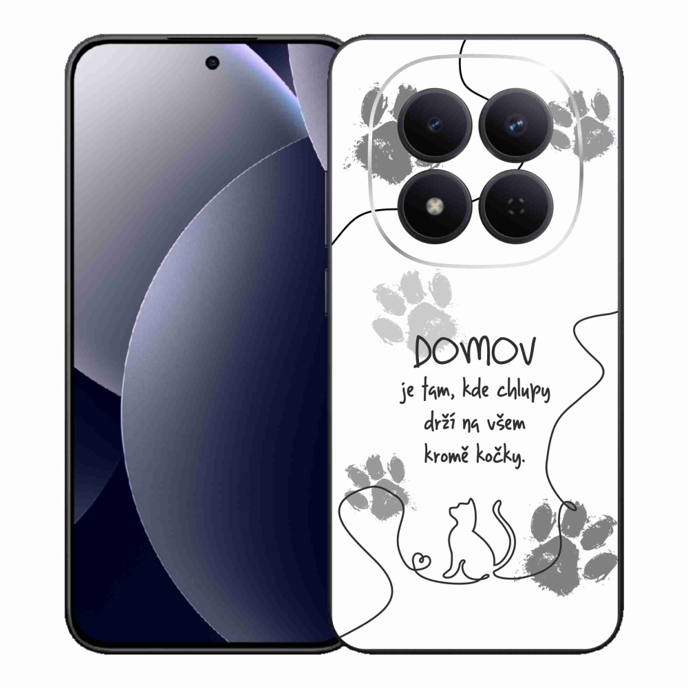 Gélový kryt mmCase na Xiaomi Redmi Note 15 Pro 5G - mačacie motív biele pozadie