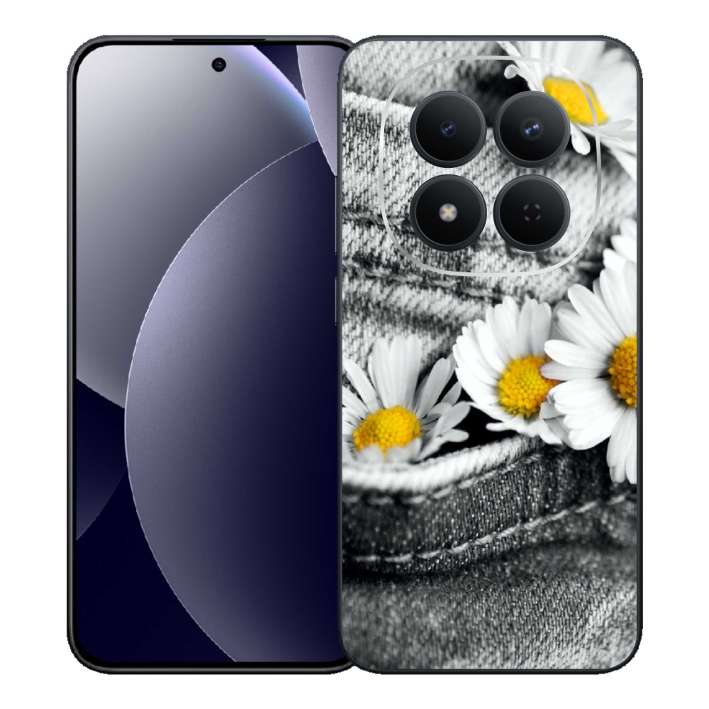 Gélový kryt mmCase na Xiaomi Redmi Note 15 Pro 5G - margaréty