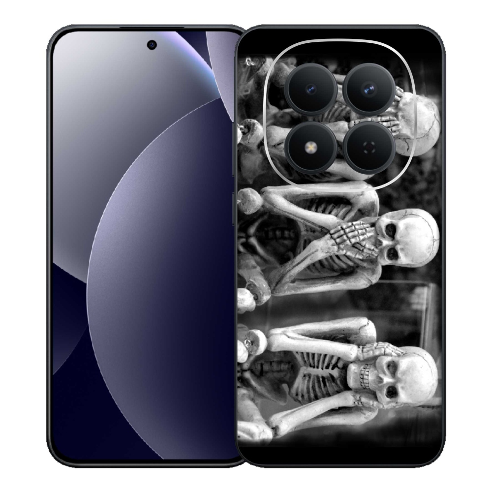 Gélový kryt mmCase na Xiaomi Redmi Note 15 Pro 5G - kostlivci