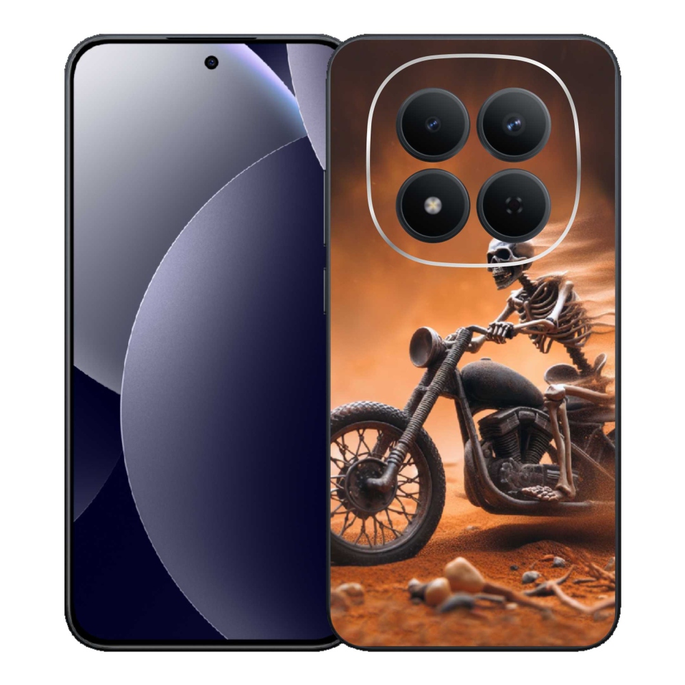 Gélový kryt mmCase na Xiaomi Redmi Note 15 Pro 5G - kostra na motorke