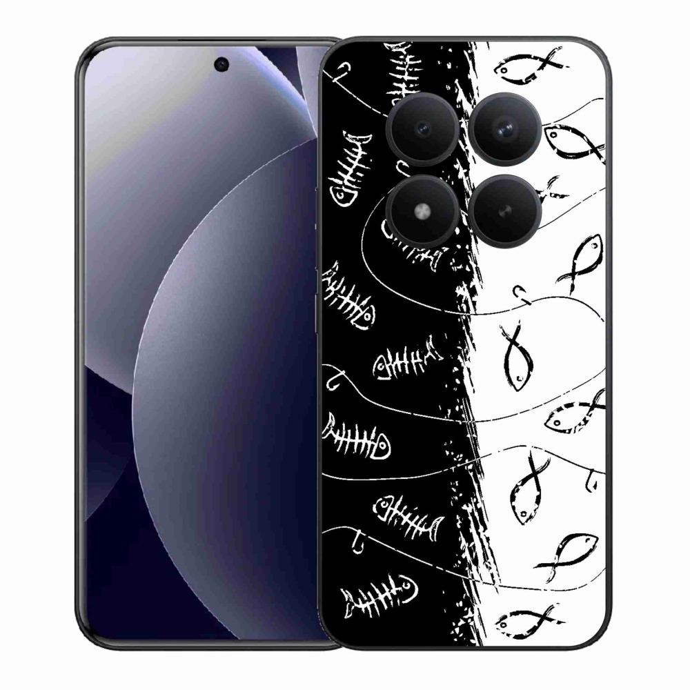 Gélový kryt mmCase na Xiaomi Redmi Note 15 Pro+ 5G/Xiaomi Poco M8 Pro 5G - kostry a rybky