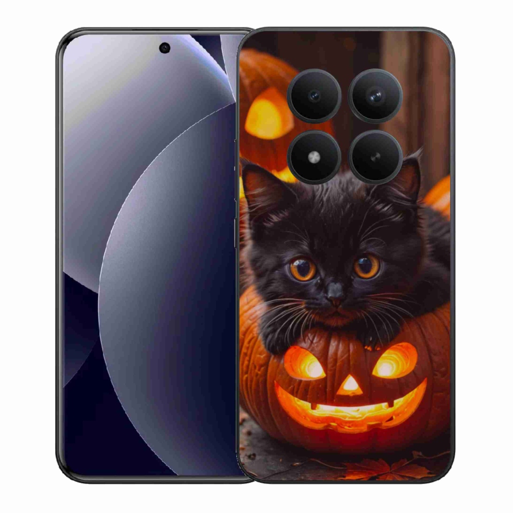 Gélový kryt mmCase na Xiaomi Redmi Note 15 Pro+ 5G/Xiaomi Poco M8 Pro 5G - mačiatko a tekvica