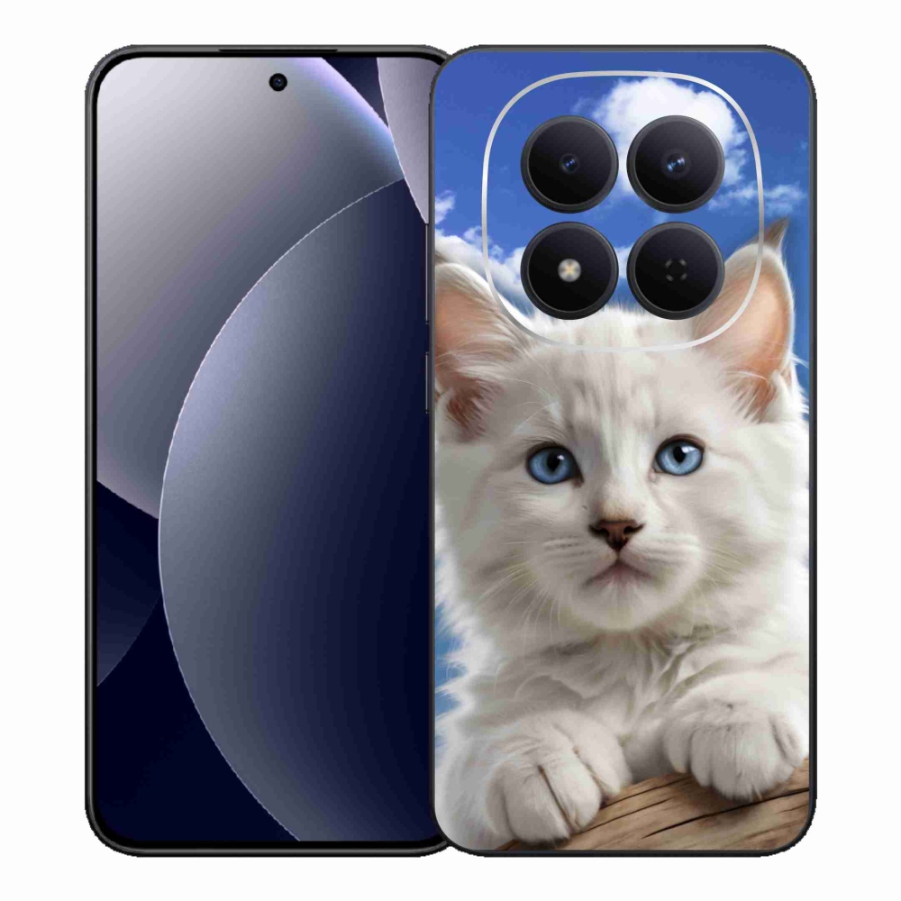 Gélový kryt mmCase na Xiaomi Redmi Note 15 Pre 5G - mačiatko a oblaky