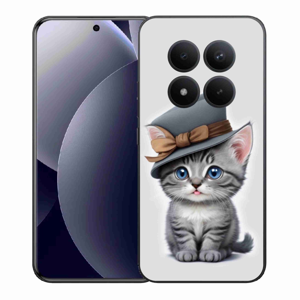 Gélový kryt mmCase na Xiaomi Redmi Note 15 Pro+ 5G/Xiaomi Poco M8 Pro 5G - mačiatko s klobúkom