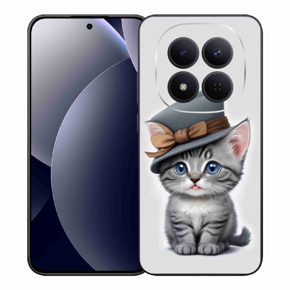 Gélový kryt mmCase na Xiaomi Redmi Note 15 Pro 5G - mačiatko s klobúkom