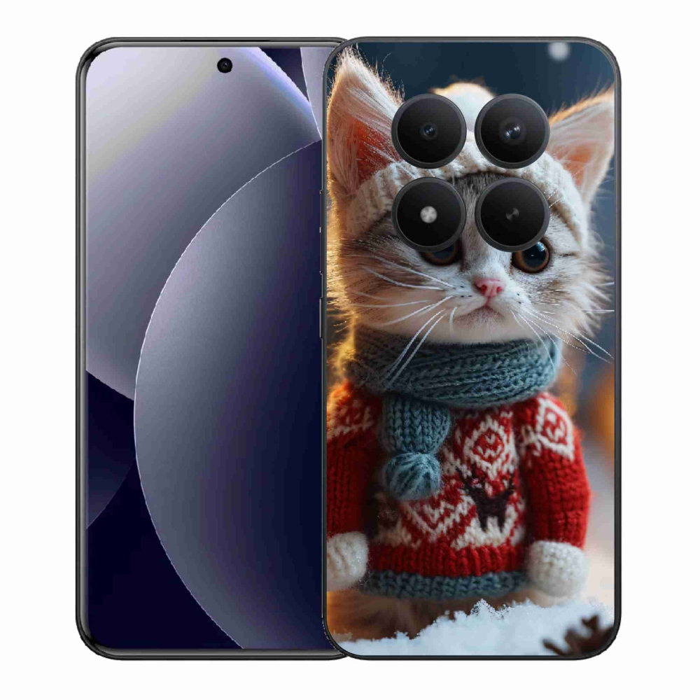 Gélový kryt mmCase na Xiaomi Redmi Note 15 Pro+ 5G/Xiaomi Poco M8 Pro 5G - mačiatko vo svetri