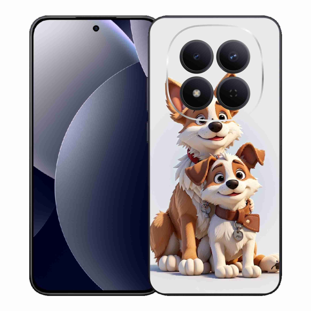 Gélový kryt mmCase na Xiaomi Redmi Note 15 Pro 5G - kreslenie psy