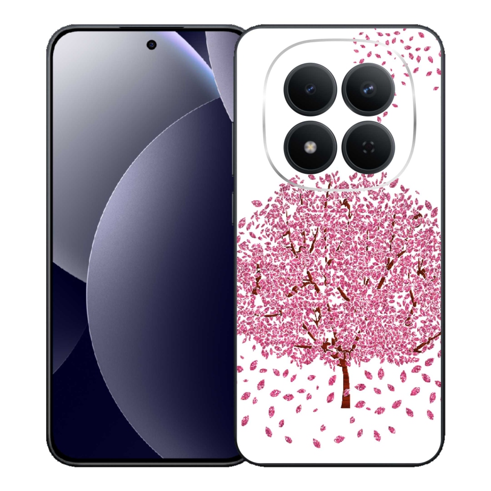 Gélový kryt mmCase na Xiaomi Redmi Note 15 Pro 5G - kreslený strom s listami