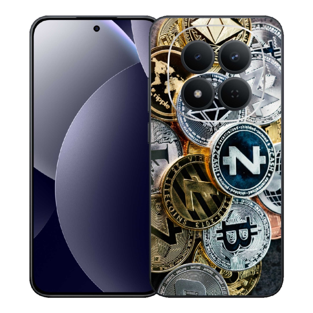 Gélový kryt mmCase na Xiaomi Redmi Note 15 Pro 5G - kryptomeny