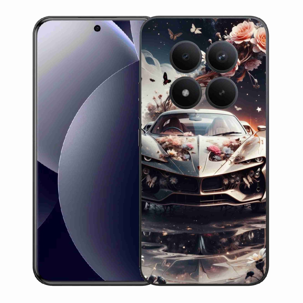 Gélový kryt mmCase na Xiaomi Redmi Note 15 Pro+ 5G/Xiaomi Poco M8 Pro 5G - kvetinové športové vozidlo