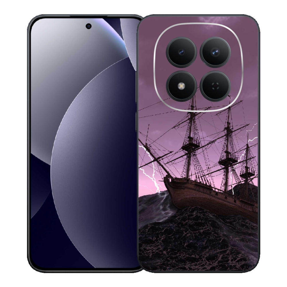 Gélový kryt mmCase na Xiaomi Redmi Note 15 Pro 5G - loď v búrke